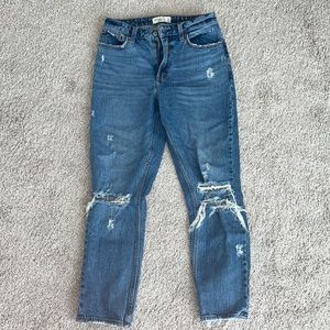 A&F Curve Love High Rise Mom Jeans